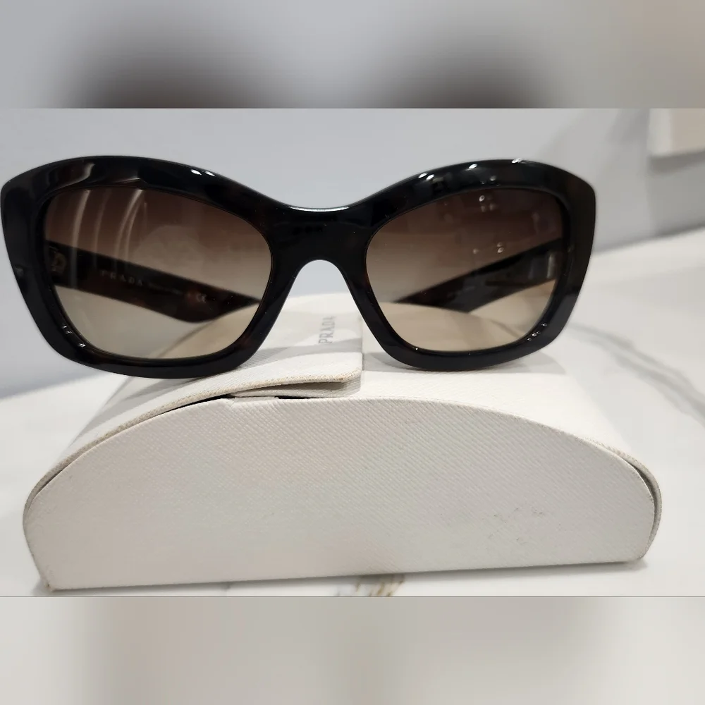 Prada Dark Brown Sunglasses with Case - Picture 15 of 16